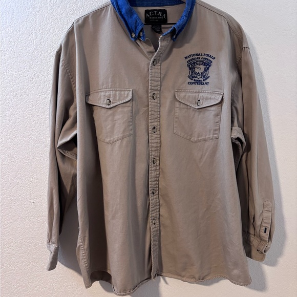 Actra Other - ACTRA Men’s Team Roping Association National Finals Contestant Shirt Sz 3XL